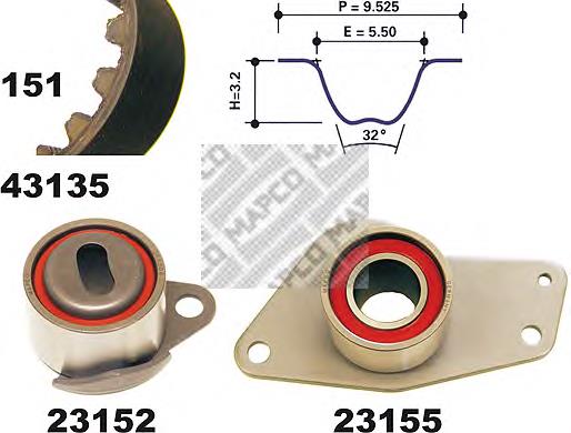 Compre KTB279 Dayco Correia do mecanismo de distribuição de gás, kit