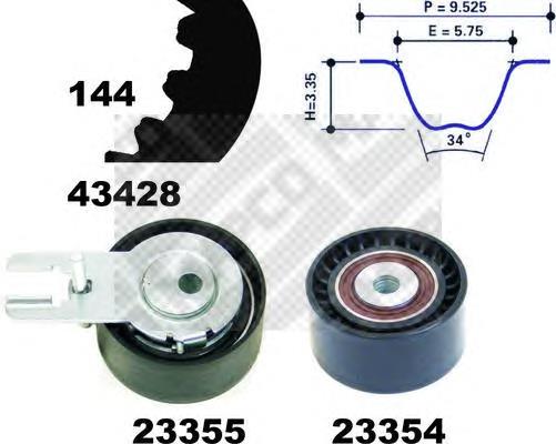 Correia do mecanismo de distribuição de gás, kit Peugeot/Citroen 83181 preço, a partir de 63,62 USD