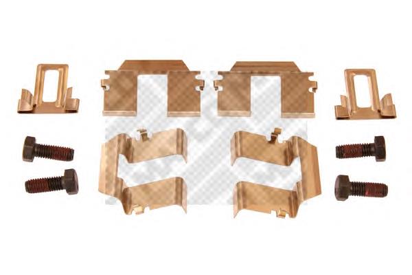 1J0615231 VAG Kit de molas de fixação de sapatas de disco traseiras
