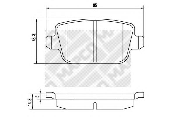 Sapatas do freio traseiras de disco Ford 2613323 preço, a partir de 26,58 USD