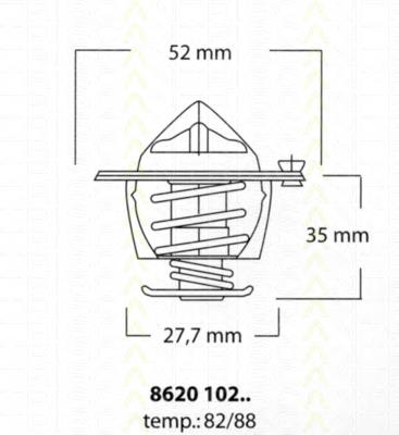 30291 Metalcaucho Termostato