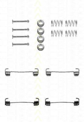 1050619 Quick Brake Kit de montagem das sapatas traseiras de tambor