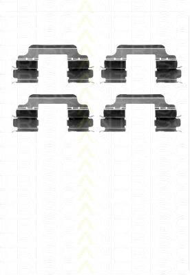 440832032R Renault (RVI) Kit de molas de fixação de sapatas de disco dianteiras