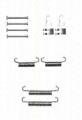 BBK6278 Borg&beck Kit de reparação dos freios traseiros