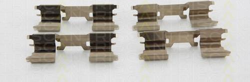 A0014211591 Mercedes Kit de molas de fixação de sapatas de disco dianteiras