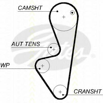 Compre 9400831869 Fiat/Alfa/Lancia Correia do mecanismo de distribuição de gás, kit