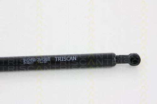 Amortecedor de tampa de porta-malas (de 3ª/5ª porta traseira) Peugeot/Citroen 9683421980