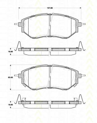 Compre 26296AJ010 Subaru Sapatas do freio dianteiras de disco