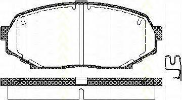 Sapatas do freio dianteiras de disco Brembo P49017