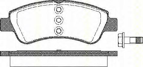 1617282980 Peugeot/Citroen Sapatas do freio dianteiras de disco