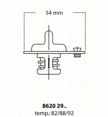 Termostato 21200AX00A Nissan/Infiniti