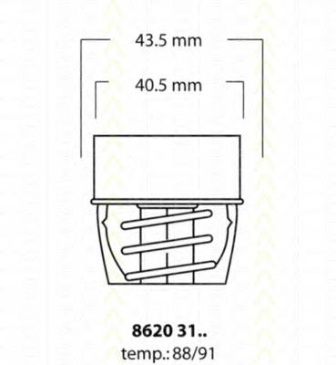 Termostato 7700727190 Renault (RVI)