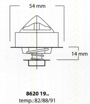 Termostato 273459 Volvo