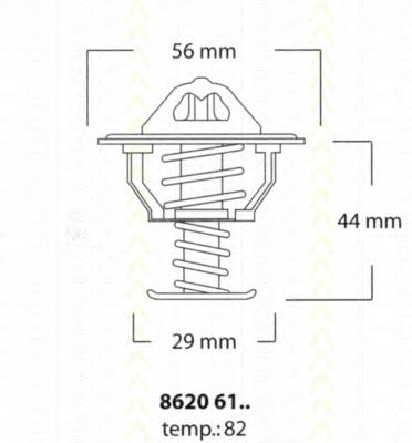 Termostato 86206182 Triscan