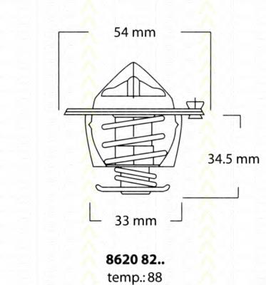 Termostato Japan Parts VTH11