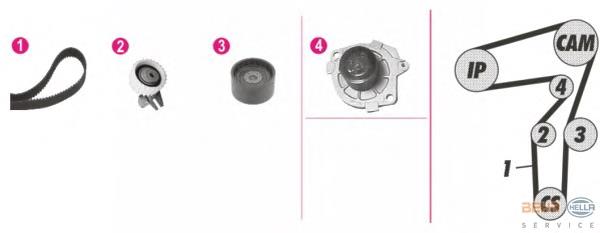 71771595 Fiat/Alfa/Lancia Correia do mecanismo de distribuição de gás, kit