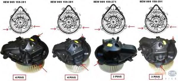 9464242580 Fiat/Alfa/Lancia Motor de ventilador de forno (de aquecedor de salão)