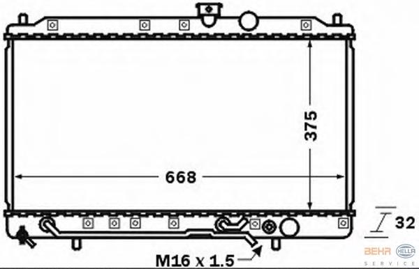 Compre MB890506 Mitsubishi Radiador de esfriamento de motor