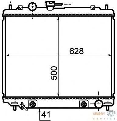 5272084 Polcar Radiador de esfriamento de motor