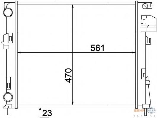 Radiador de esfriamento de motor Opel 4408645 preço, a partir de 95,72 USD