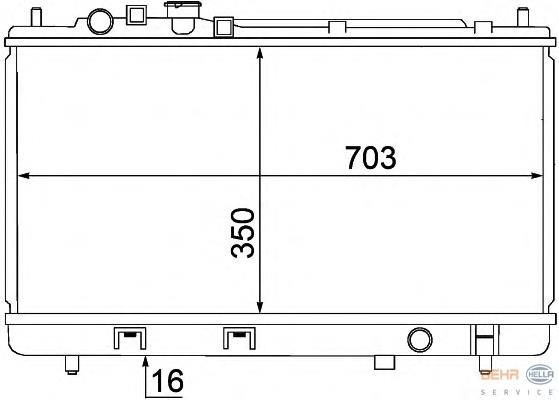 Compre FP8715200B Mazda Radiador de esfriamento de motor
