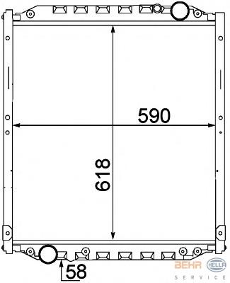 Compre 85061016010 MAN Radiador de esfriamento de motor