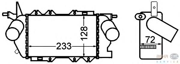 Radiador de intercooler AC640749 Maxgear