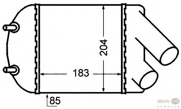 7750114 Kamoka Radiador de intercooler