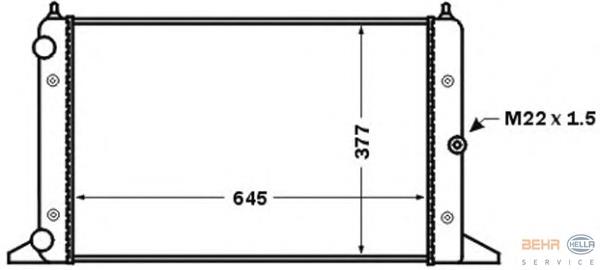 Radiador de esfriamento de motor VAG 7M0121253K preço, a partir de 87,65 USD