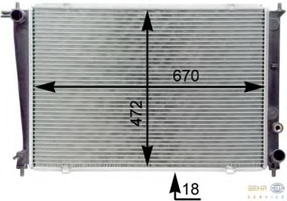 Compre 253104A000 HCC Radiador de esfriamento de motor
