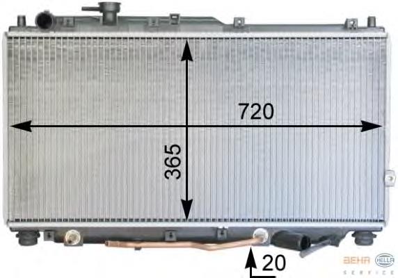 Radiador de esfriamento de motor Hyundai/Kia 0K2A115200 preço, a partir de 83,43 USD