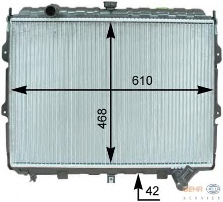 Radiador de esfriamento de motor HR171511 Hyundai/Kia