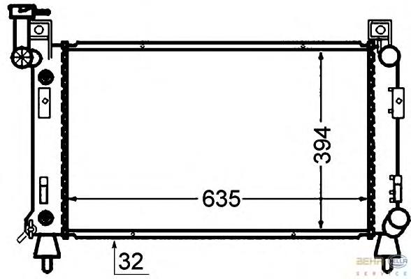 Radiador de esfriamento de motor Chrysler 04644266 preço, a partir de 125,09 USD