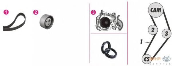 Correia do mecanismo de distribuição de gás, kit Continental/Siemens CT709WP1 preço, a partir de 115,42 USD