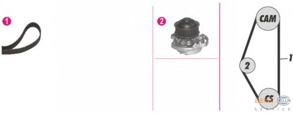 Compre KTBWP7180 Dayco Correia do mecanismo de distribuição de gás, kit