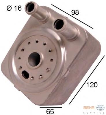 Compre 038117021ES1 VAG Radiador de óleo (frigorífico), debaixo de filtro