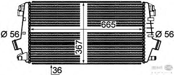 Compre 8ML376777281 HELLA Radiador de intercooler
