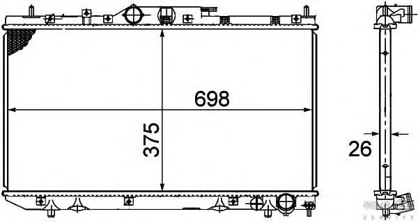 Radiador de esfriamento de motor Toyota 164000G010 preço, a partir de 116,02 USD