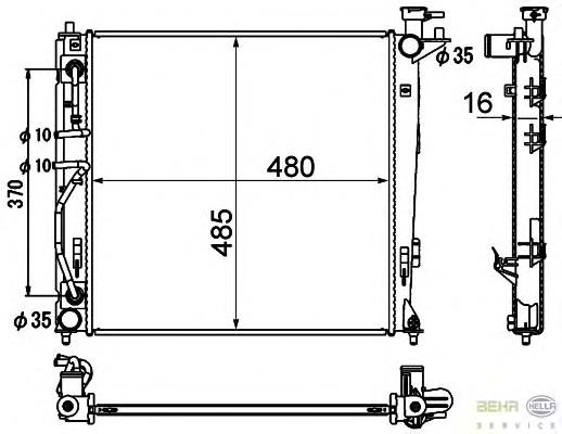 Compre 253102Y020 Hyundai/Kia Radiador de esfriamento de motor