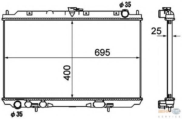 Radiador de esfriamento de motor Nissan/Infiniti 21410BU101 preço, a partir de 107,26 USD