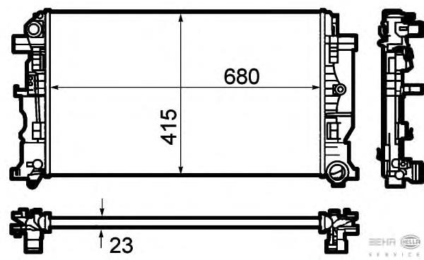 Radiador de esfriamento de motor Mercedes 9065000102 preço, a partir de 120,74 USD