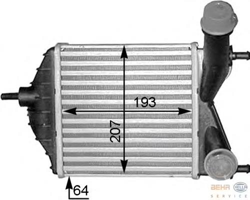 Radiador de intercooler 46836770 Fiat/Alfa/Lancia