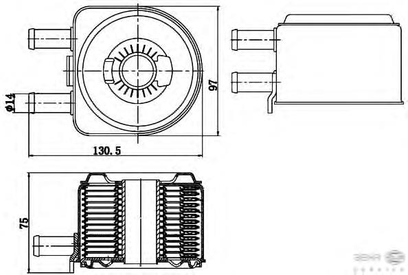 Radiador de óleo (frigorífico), debaixo de filtro Peugeot/Citroen 9637812980 preço, a partir de 40,44 USD