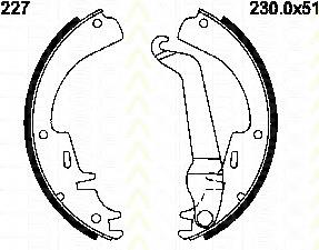 Sapatas do freio traseiras de tambor S59504 Brembo