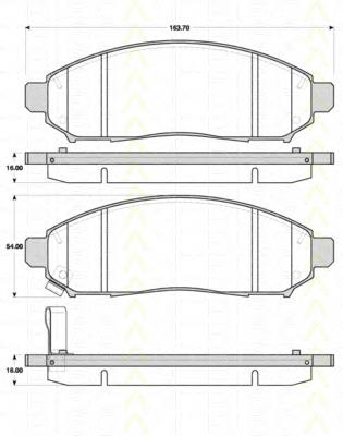 Compre D1060EB71A Nissan/Infiniti Sapatas do freio dianteiras de disco
