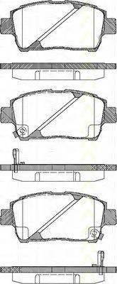 0446512581 Toyota Sapatas do freio dianteiras de disco
