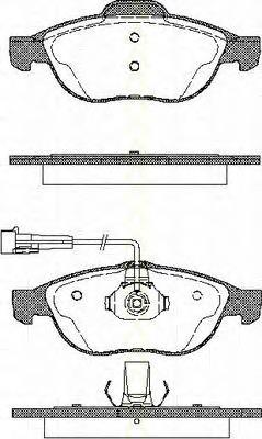 71713143 Fiat/Alfa/Lancia Sapatas do freio dianteiras de disco
