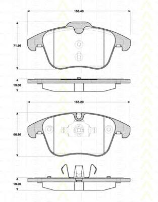 Sapatas do freio dianteiras de disco Volvo 30736319 preço, a partir de 34,60 USD