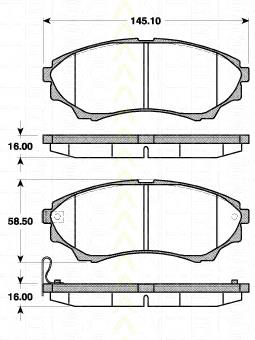 Compre 1356600 Ford Sapatas do freio dianteiras de disco