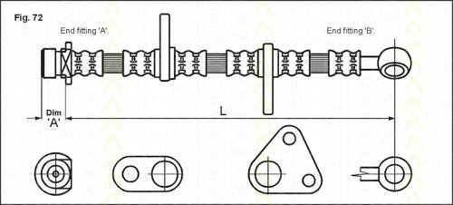 Mangueira do freio dianteira direita Honda 46410ST3E01 preço, a partir de 24,13 USD